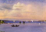Albert Bierstadt Canvas Paintings - On the Lake